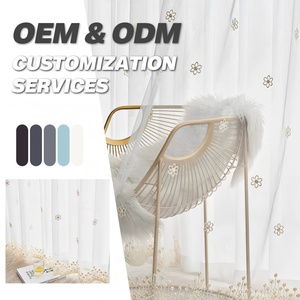 Tessuto <span class=keywords><strong>per</strong></span> <span class=keywords><strong>Tende</strong></span> in Poliestere Ricamato OEM&ODM, Tessuti Trasparenti in Tulle, <span class=keywords><strong>Tende</strong></span> <span class=keywords><strong>per</strong></span> Finestre Adatte <span class=keywords><strong>per</strong></span> il Soggiorno dei Bambini - Product Image 1