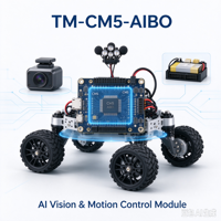 Kit de Contrôleur de Robot IA TM-CM5-AIBOX, Boîtier Edge AI, Module Informatique Raspberry Pi 5, Carte Porteuse ROS2, Caméra MIPI CSI, Servomoteur
