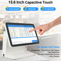 Restoranlar ve Salonlar için Bluetooth/Wi-Fi 6 Çoklu İşletim Sistemi Desteği ile Özelleştirilmiş 15.6 İnç Dokunmatik Ekranlı POS Sistemi