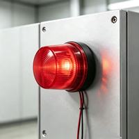 Luz Estroboscópica LED de Emergencia para Tráfico, 12-24V CC, Material de PC, Luz de Alarma Intermitente para Sistema de Advertencia de Seguridad