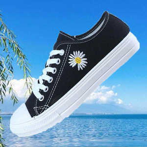 Zapatillas Clásicas de Lona para <span class=keywords><strong>Mujer</strong></span>, Estilo Coreano, de Caña Baja, Modernas - Product Image 2