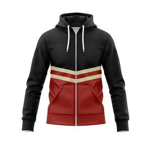 เสื้อฮู้ดดี้รักบี้สำหรับผู้ชาย แบรนด์ Kylin คุณภาพสูง พิมพ์ลายโพลีเอสเตอร์แบบ Sublimation ซิปเต็มตัว ระบายอากาศได้ดี แห้งเร็ว เหมาะสำหรับเล่นลีก - Product Image 2