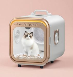 ตู้อบขนสัตว์เลี้ยงขนาด 67 ลิตร ดีไซน์ทันสมัย หรูหรา ผลิตจากพลาสติกต้านเชื้อแบคทีเรีย เป็นมิตรต่อสิ่งแวดล้อม สำหรับสุนัขและแมว  รับผลิตตามสั่ง (OEM/ODM) ขายส่ง - Product Image 1
