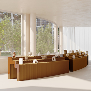 Exhibidor de <span class=keywords><strong>Paisajes</strong></span> Plegable Portátil con Diseño Art Deco, Separador de Espacios, Organizador de Escritorio, Exhibidor de Almacenamiento, Papel Kraft Plegable para Uso Comercial - Product Image 1