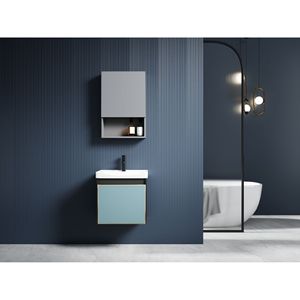 CR 620mm Aluminum Alloy <b>Bathroom</b> Vanity White One-Piece Ceramic Basin With Mirror - Product Image 4