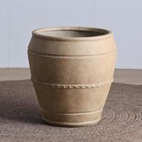 Offres de vente directe d'usine : Pots de fleurs vintage en argile de magnésium en forme de réservoir de grande capacité pour salons