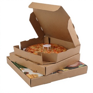Caja de Papel Kraft Personalizada para Alimentos, Caja de Embalaje Corrugada Impermeable para Llevar, para Pizza, Hamburguesas, Sándwiches y Comida Rápida - Product Image 2