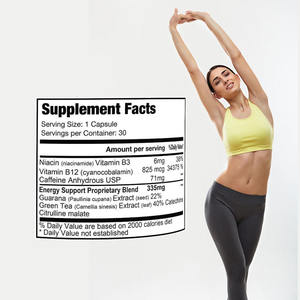 OEM Private Label Schlankheit kapseln mit Grüntee-Extrakt und <span class=keywords><strong>Vitamin</strong></span> <span class=keywords><strong>B3</strong></span> fördern die Unterstützung der Energie funktion - Product Image 2