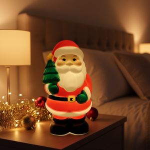 Adorno Navideño de Papá Noel de PP, Decoración Festiva para el Hogar y Fiestas, Adornos Navideños Conmemorativos con Luces LED - Product Image 4