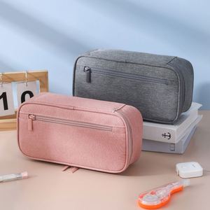 Large Capacity Plastic PVC Durable Pencil Case Learning Supplies Multi Functional Student Pen <b>Bag</b> for <b>School</b> Students - Product Image 5