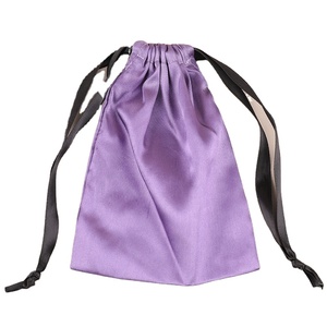 Bolsas de satén personalizadas con logo para pelucas, antipolvo, con cordón, para almacenamiento de ropa interior, máscaras para ojos y cosméticos de moda. - Product Image 2