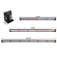 Barra de Luces de Advertencia Intermitente de Alta Potencia Golden Road COB LED, Montaje en Pared, Sin Reflejos, DC 9-36V, Carcasa de Aleación de Aluminio