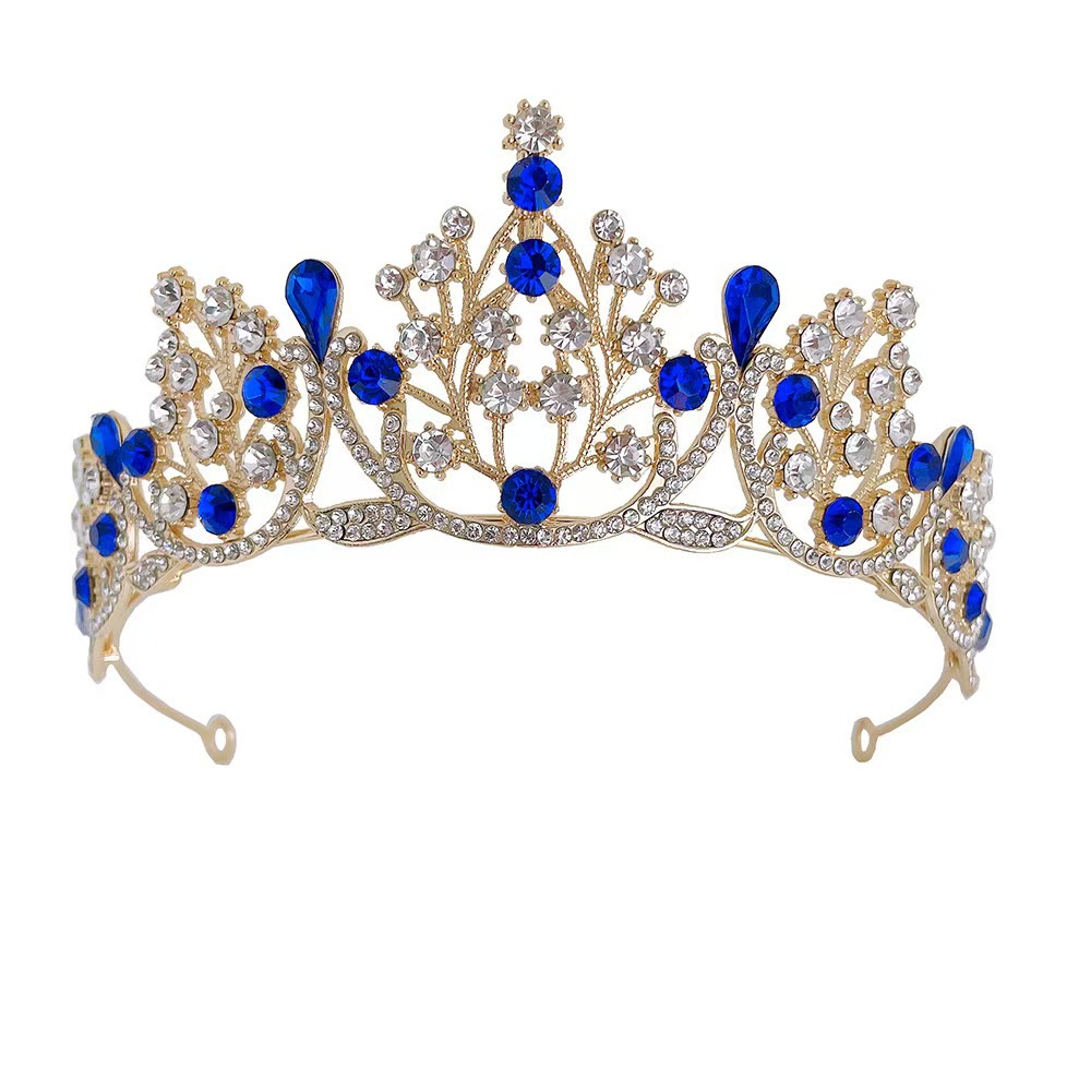 Gold + sapphire blue