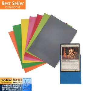 MAGICLULU Fundas Transparentes Para Tarjetas, 30 Unidades, Bolsillos Para Tarjetas, Etiquetas