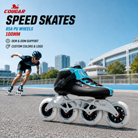 Patins à roulettes de vitesse SK3 professionnels à 4 roues avec cadre léger pour la course sur route en plein air et l'entraînement
