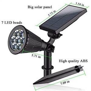 Luz Solar LED RGB de 7 Colores, Impermeable, para Exteriores, Jardín, Césped, Paisaje, Camino de Entrada, Villa, Hotel, Fiestas - Product Image 6