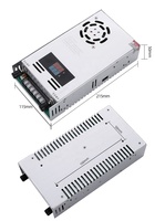Meanwell alimentation ca à cc 12v transformateur réglable 500W tension d'affichage à courant constant et tension constante 12vdc