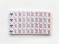 Mini Modernes Luxus-Amerikanisches Mahjong-Reiseset Original-Design Fußball-Edition Acryl Langlebig Umweltfreundlich Faltbar Anpassbar