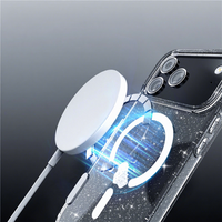 Étui de téléphone Transparent magnétique clair paillettes TPU PC étui de téléphone pour iPhone 17 Pro Max 17 Air antichoc résistant aux chutes