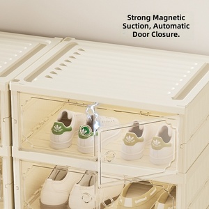 <span class=keywords><strong>Prix</strong></span> de gros : Organisateur de rangement à chaussures pliable en PP anti-poussière à 6/8/10 niveaux, Étagères et unités de rangement pour chaussures, Achat en gros - Product Image 5