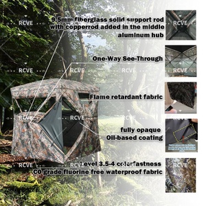 เต็นท์พราง<span class=keywords><strong>ตัว</strong></span>แบบพาโนรามา 270 องศา ปรับแต่งได้ - บังตาสำหรับล่าสัตว์แบบพกพา เหมาะสำหรับดูนก ตั้งแคมป์กลางแจ้ง และล่าสัตว์ - Product Image 2