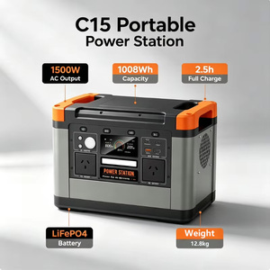 Générateur solaire 1500w, station d'alimentation portable avec batterie 230v, prise US, pour les situations d'urgence - Product Image 2