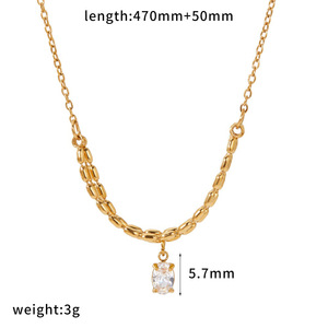 Collar con Forma de Luna Chapado en Oro con Engaste de Zirconia, Cadena Corporal de Moda para Uso Diario, Diseño Geométrico Multicapa - Product Image 5