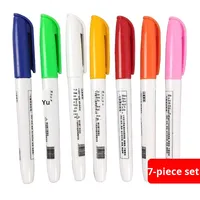 Craie liquide colorée effaçable LED Fluorescent Board Stylo publicitaire sans poussière à base d'eau Petit tableau noir Marqueur pour tableau blanc