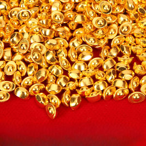 Petits lingots d'or de sable massifs, mini-ornements brillants en alliage simulé, artisanat métallique <span class=keywords><strong>chinois</strong></span>, lot - Product Image 4