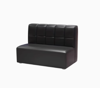 Banc de salle à manger moderne pour hôtel, centre commercial, restaurant, design de cadre en bois, coussin épais