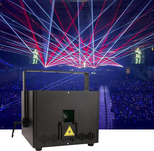 Nhà máy 10 Wát RGB Led Laser hiển thị hệ thống chiếu DMX512 Kiểm soát cao cri95 cho Câu Lạc Bộ sân khấu hoạt hình chiếu - Product Image 3