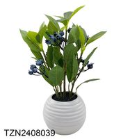 Tizen Nearly Natural Arbre de pommier et Citronnier artificiel en pot vert, vente en gros d'usine