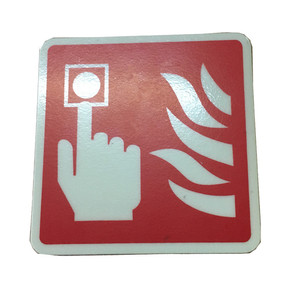 Photoluminescent Fire Alarm Call Point Safety <strong>Warning</strong> <strong>Sign</strong> Fire protection Signs - Product Image 1