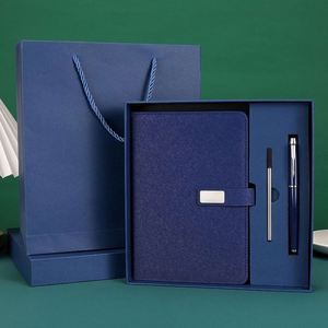 Promotional Business Gift Items Notebook A5 Leather <b>Journal</b> Set Customized Business Office Diary Corporate Gift Set With Pen - Product Image 5