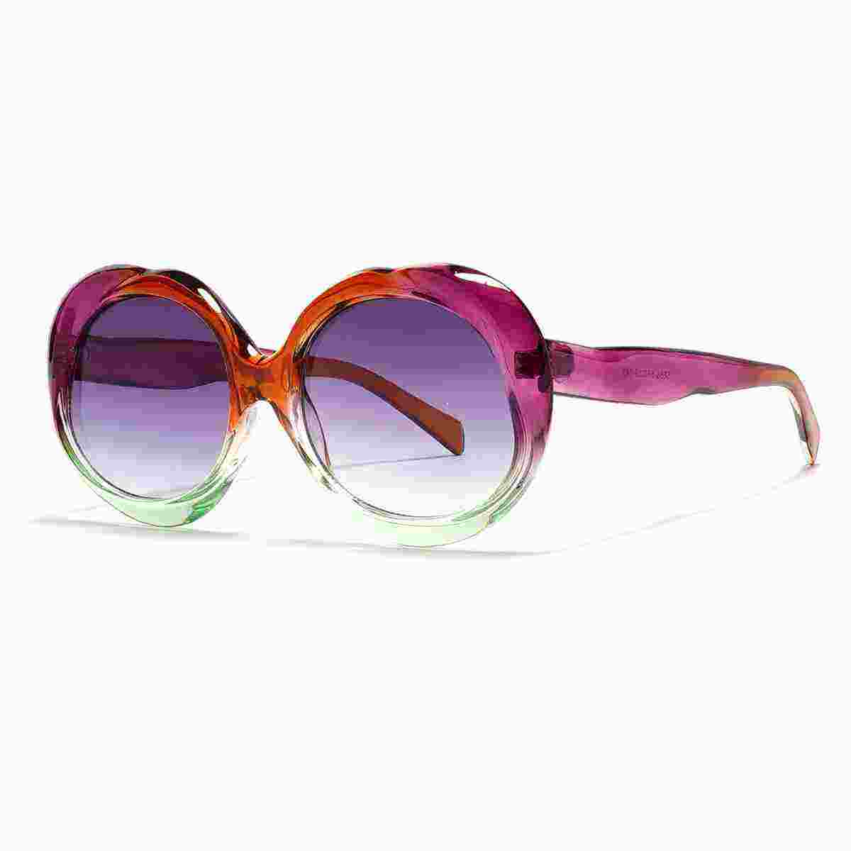 Luxury Retro Square Sunglasses for Women High Quality UV400 Polarized Clear Light Blue Vintage Designer Shades TAC Material