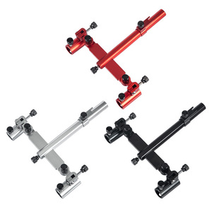 Support de canne à pêche double en alliage d'aluminium, réglable multi-angles, pour cannes à pêche - Product Image 2