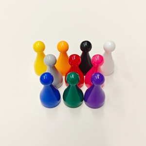 Nouveaux pions de jeu en plastique colorés personnalisés pour l'enseignement et les accessoires de jeux de cartes et de société - Product Image 2