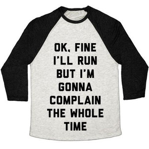 Ok, bien, me voy a correr, camiseta de béisbol unisex de mezcla triple - Product Image 5