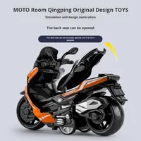 Jouets pour enfants, moto à pédales en alliage de métal de simulation éducative pour garçons, fonction de recul