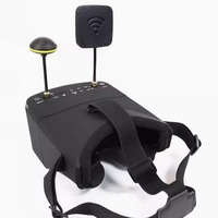 Lunettes FPV EV800D 5.8G 40CH 5 pouces 800*480 HD DVR Diversity avec batterie et casque vidéo métallique pour modèle RC et drone FPV