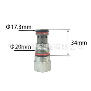 วาล์วตรวจสอบแบบเกลียว SUN Threaded Cartridge Valve รุ่น CXDA ขนาด 17.3 มม. 20 มม. 34 มม. สำหรับน้ำมัน วัสดุเหล็กกล้าคาร์บอน - Product Image 1
