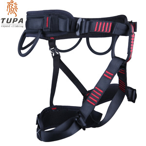 Arnés de Escalada de Medio Cuerpo Tupa, Poliéster Ajustable, Conexión Rápida, 4 Anillas en D, Acolchado en la Cintura, Equipo de Seguridad para Exteriores - Product Image 2