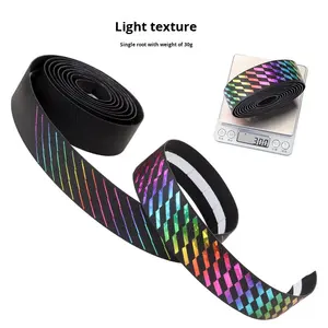 <span class=keywords><strong>Cinta</strong></span> de <span class=keywords><strong>manillar</strong></span> de bicicleta de carretera antideslizante degradado envoltura doblada para uso con bicicletas de carretera - Product Image 3