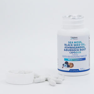 면역 체계에 대 한 OEM 3000 mg 바다 이끼 캡슐 검은 씨 기름 ashwagandha 심황 방광 우엉 바다 이끼 알약 - Product Image 5