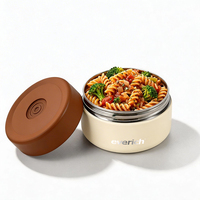 Conteneur alimentaire en acier inoxydable à couche unique, hermétique, facile à nettoyer, résistant aux fuites, personnalisé pour les enfants, idéal pour l'extérieur, de la marque Everich