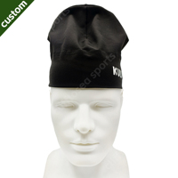 Bonnet personnalisé en satin pour homme avec logo métallique TPU or/argent, tresses, boucles, locs, et logo métallique intégré