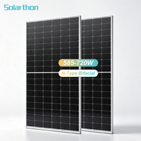 Panneaux solaires monocristallins de type N Solarthon à prix de gros, système de panneaux solaires photovoltaïques pour la maison