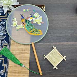 Onemax 2026 fatingna พัดมือไม้สไตล์โมเดิร์นเป็นมิตรกับสิ่งแวดล้อมลายนางฟ้ามีพู่ยาว - Product Image 3