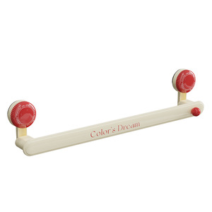 Xinzao – porte-serviettes à ventouse, étagère murale de rangement pour salle de bain, pour pantoufles et serviettes, design minimaliste, matériau ABS - Product Image 3
