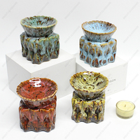 Chauffe-cire carré pour bougies, brûleur de cire parfumée, huile essentielle, encens, céramique, logo personnalisé, encens brillant, AROMATIQUE